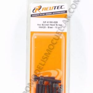 Tornillo Allen M4x20mm Acero (10uds)