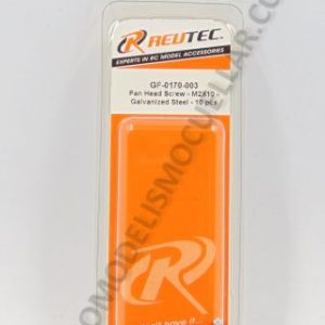 Tornillo M2x10mm Cabeza Plana Acero (10uds)