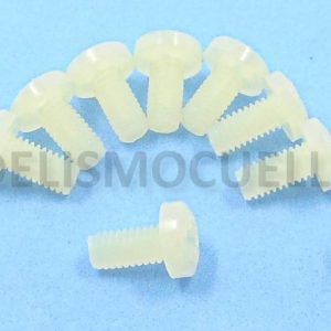 Tornillo Nylon M4x8mm Cabeza Cilindrica (10uds)