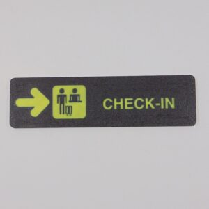 Cartel Aeropuerto Check-In