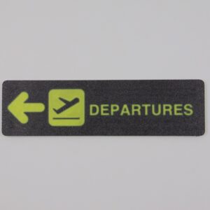 Cartel Aeropuerto Departures